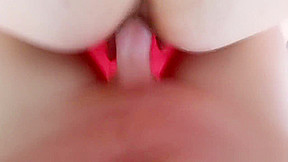 Horny wife gives a spectacular POV blowjob in a tent