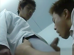 Hot Abs Japanese Fuck in Bathroom