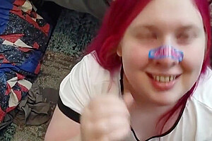 Hot Catgirl Big Tgirl Gets Cumshot From Blackcock Trans