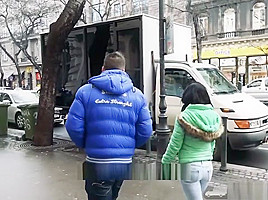 Hot Ria Rodrigez Gives An Intense Blowjob To A Stranger