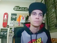 Hot Skater Boi Jacks Curved Cock And Cums