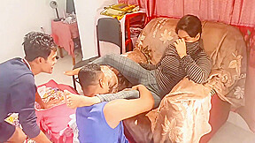 Hot Threesome For Two Amazing Bengali teen 18+ A Girl Two Guys Fuck