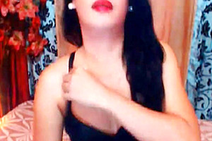 Hot and sexy asian shemale jerk off in front of the cam 1