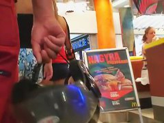 Hot babes with nice butts caught on candid street cam
