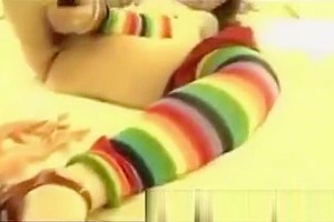 Hot crossdresser plays