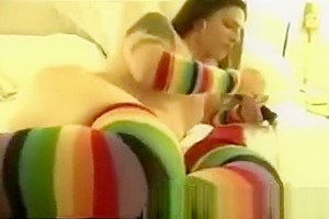 Hot crossdresser plays