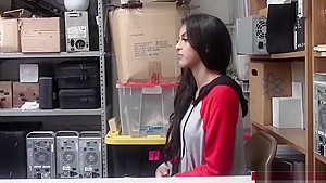 Hot latina fucked for stealing candies