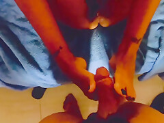 Hot teen 18+ Footjob