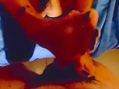 Hot teen 18+ Footjob