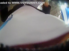 Hot upskirt at the market