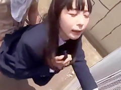 Hottest Japanese slut Hitomi Fujiwara, Mina Yoshii in Fabulous Doggy Style, Outdoor JAV movie