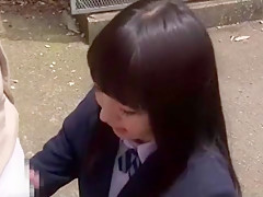 Hottest Japanese slut Hitomi Fujiwara, Mina Yoshii in Fabulous Doggy Style, Outdoor JAV movie