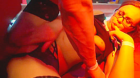 Hottie babes gets pussies licked and pounded in public
