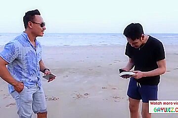 Huge Cock Asian Bisexual Fucked A Staff At A Luxury Beach Resort