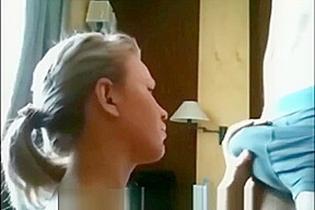 Huge facial on blonde chick