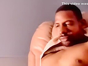 Hung black stud feeds a cock lover with his huge pride