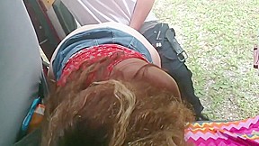 Husband shares wife with multiple strangers at the local park