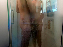 I Invite Myself In My Roommates Shower For An Hot Wet Fuck - Shower Sex - Hd