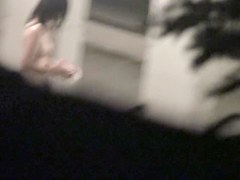 I am hiding in bushes and spying naked girl in sauna nri013 00