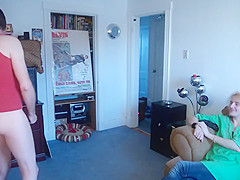 I strip down and get hard while a buddy watches! I get off doing this!