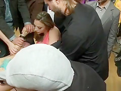 In public clothing store sub anal banged