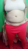Indian Sruti Bhabi Strips In Red Leggings And Bra