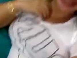 Indonesian MILF Dark Nipple see through