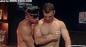 Inked Bodybuilder Really Enjoys Slamming Hard