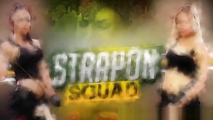 Inked Lesbian Submissive Strapon Spitroasted
