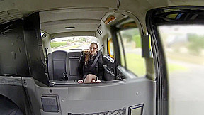Inked american taxi babe jizzed on spex