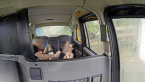Inked american taxi babe jizzed on spex