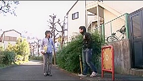 Insatiable Japanese Step mom seduces a young man to drill her ac