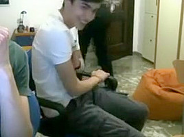 Italian cute friends show their hot round asses on cam
