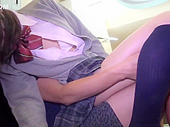 Japanese cute student 18+ get fuck at her first time