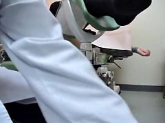 Japanese cutie got her slit examed by a pervy gynecologist