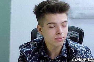 Jayden Marcos And Trevor Harris In Office Threeway Gay Anal Fucking With Co-workers