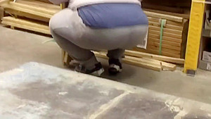 Jiggly BBW PAWG Step mom in Sweats Bending Over