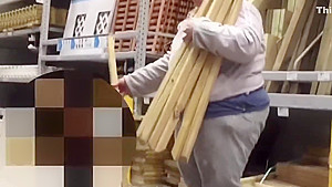 Jiggly BBW PAWG Step mom in Sweats Bending Over