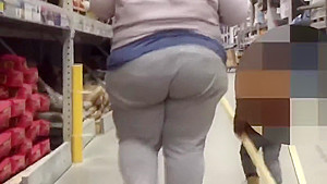 Jiggly BBW PAWG Step mom in Sweats Bending Over