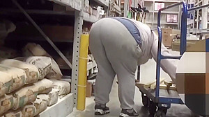 Jiggly BBW PAWG Step mom in Sweats Bending Over