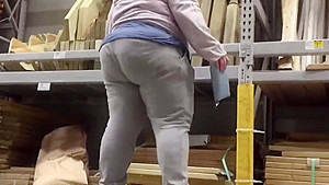 Jiggly BBW PAWG Step mom in Sweats Bending Over
