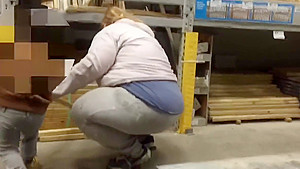 Jiggly BBW PAWG Step mom in Sweats Bending Over