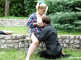 Juicy BBW Humiliates Skinny Cock - Plumperd