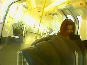 Julianna Showing Pussy on Train