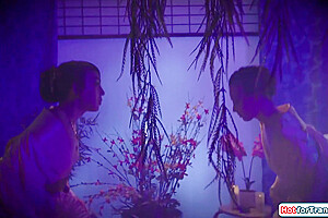 Kasey Kei And Casey Calvert In Asian Ts Geisha Gets A Footjob