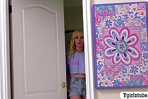Kate Zoha In Curly Trans Babe Lets Her Thief Fratmate Bareback Her Wet Ass
