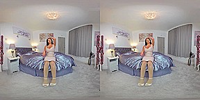 Kay - Big Tits Brunette Solo Striptease - SexLikeReal