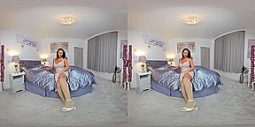 Kay - Big Tits Brunette Solo Striptease - SexLikeReal