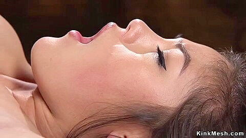 Kendra Spade In Hairy Hoochie-coochie Dark Hair Takes Dildo In Hogtie