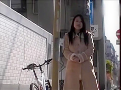 Kinky Asian flasher exposing her body everywhere around the city